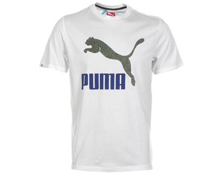 Puma Vintage White Crew Neck T-Shirt