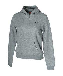 puma Womens Hooded Sweatshirt Grey - Size 10