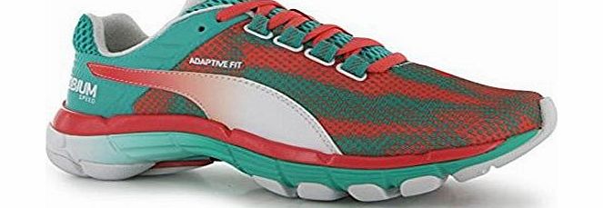 Puma Womens Ladies Mobium Elite Sports Running Shoes Trainers Footwear Red/Green UK 6.5