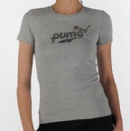 Puma Womens Logo T-Shirt Athletic Grey Heather