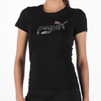 Womens Logo T-Shirt Black/Silver