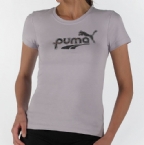 Puma Womens Logo T-Shirt Orchid Petal Purple