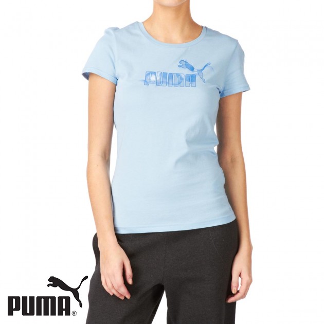 Puma Womens Puma Association T-Shirt - Bluebell