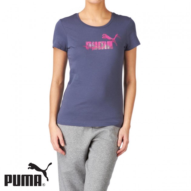 Puma Womens Puma Association T-Shirt - Nightshadow