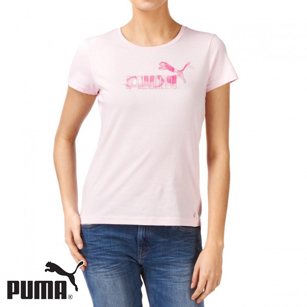 Puma Womens Puma Association T-Shirt - Pink