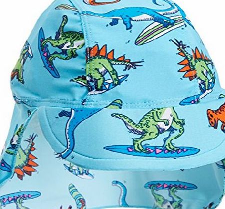 Baby Boys 0-24M Babies Dino Legionaires Hat, Blue Fish, 6-12 Months (Manufacturer Size:Medium)