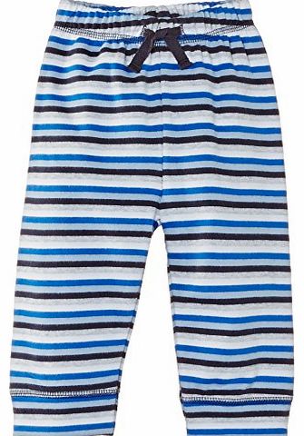 Pumpkin Patch Baby Boys Stripe Fleece Trousers, Cobalt Blue, 6-12 Months