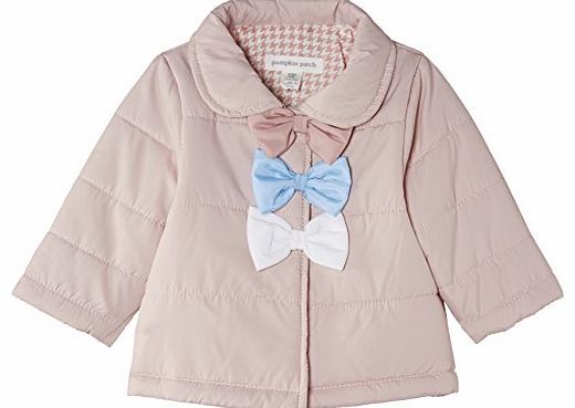 Baby Girls 0-24m Bow Puffer Jacket, Pink (English Rose), 12-18 Months