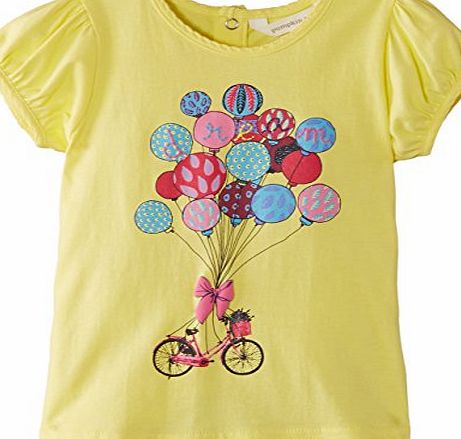 Pumpkin Patch Girls Balloon Bike Print T-Shirt, Blazing Yellow, 3 Years