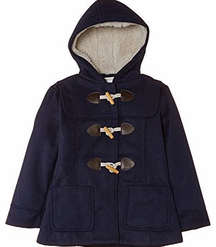 Pumpkin Patch Girls Duffle Long Sleeve Coat, Medieval Blue, 9 Years