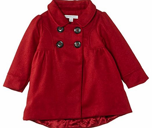 Girls Swing Long Sleeve Coat, Red (Deep Claret), 4 Years