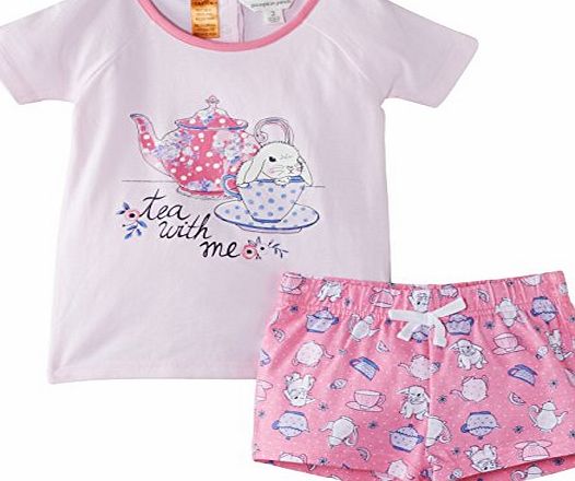 Pumpkin Patch Girls Tea With Me Toddler Pyjama Set, Cradle Pink, 3 Years
