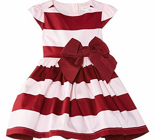 Girls Wide Stripe Dress, Pink Mist, 2 Years
