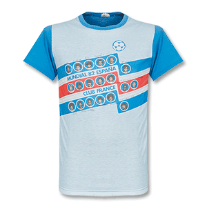 1982 France WC T-Shirt - Blue - Grade 8