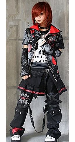 Punk Rave Chaos Girl Trousers Shorts - Skirt Set Gothic Lolita Punk L Large