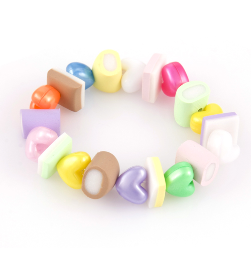 Punky Allsorts Dolly Mix And Hearts Beaded Bracelet from Punky