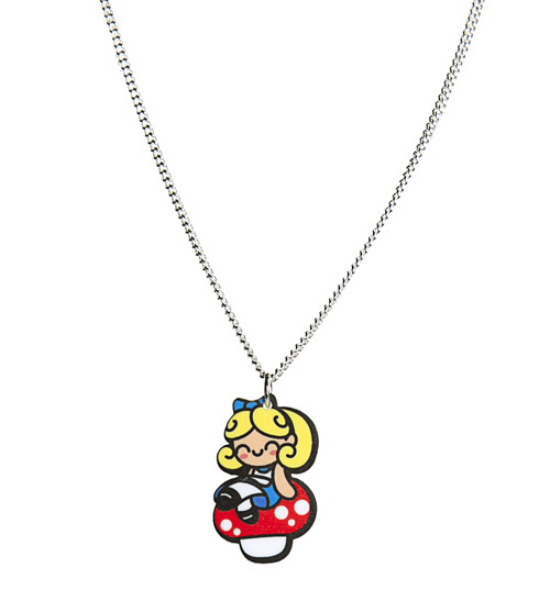 Punky Pins Alice on Toadstool Necklace from Punky Pins
