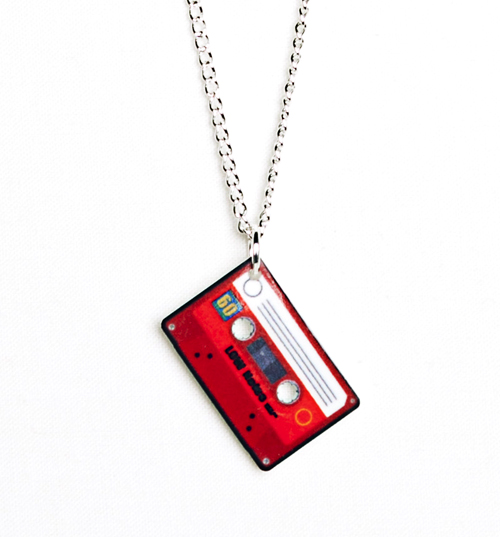 Punky Pins Mini Mix Tape Necklace from Punky Pins