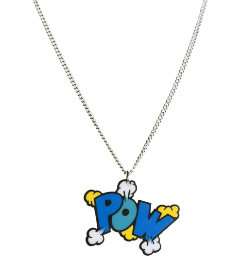 Retro Pow! Comic Explosion Necklace from Punky