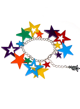 Punky Pins Starburst Perspex Bracelet