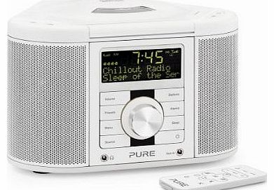Pure Chronos CD Series 2 DAB/FM/CD Stereo Clock Radio - White