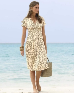 Pure Collection Button Through Italian Linen Dress