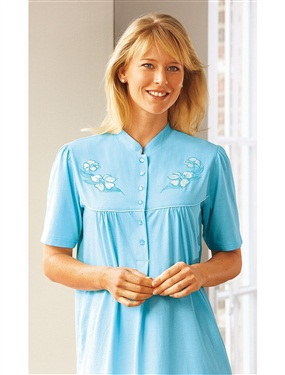 Cotton Jersey Nightdress &bull; Short Sleeves