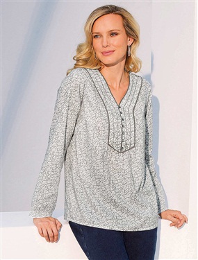Cotton Printed Blouse