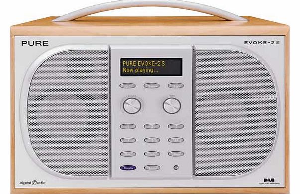 Pure Evoke 2S Luxury Stereo DAB/FM Radio - Maple
