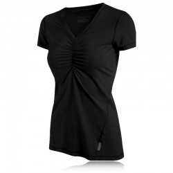 Lady Short Sleeve Shirred T-Shirt PUL8