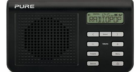 Pure One Mi Series 2 Portable DAB Digital and FM radio - Black