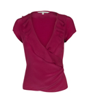 PURE SILK SOFT WRAP BLOUSE