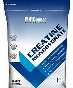 Pure Source Nutrion Pure Micronised Creatine Monohydrate 120 Capsules