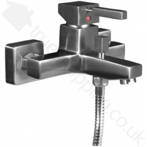 Square Bath Shower Mixer Wall Mounted Tap