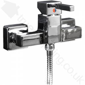 pure Square Chrome Exposed Manual Shower Mixer