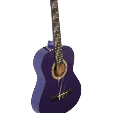 Pure Tone Kids Childrens Acoustic Guitar - Purple