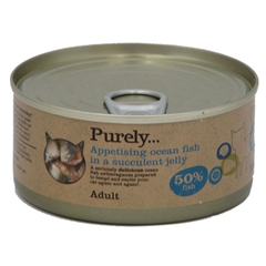Purely Adult Cat Food Ocean Fish in Jelly Tin 156gm