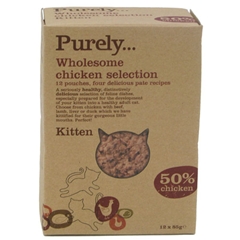 Purely Complete Kitten Food Pouches with Chicken 85gm 12 Pack