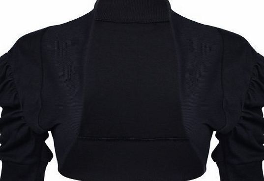 Purple Hanger Womens Ribbed Ruched Gathered Short Sleeve Ladies Front Open Fit Cardigan Bolero Shrug Top Purple Size 20 - 22