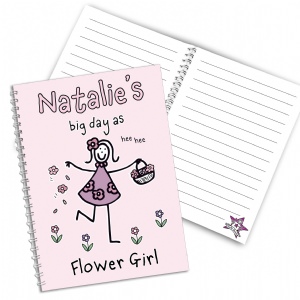 Purple Ronnie Notebook - Flower Girl