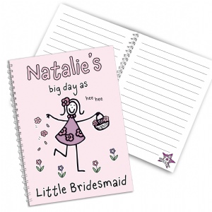 Purple Ronnie Notebook - Little Bridesmaid