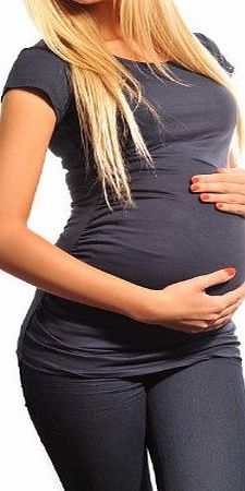 Purpless Maternity New Maternity Top T-Shirt Pregnancy Top Clothing Size 8 10 12 14 16 18 5010 Variety of Colours (18, Beige)