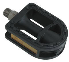 Junior Pedal PVC with Reflector 1/2 Black