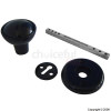 Push n Pull Black Plastic Mortice Door