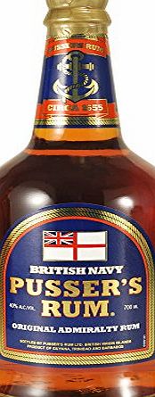 Pussers Blue Label 40 Percent Rum 70 cl (Case of 6)