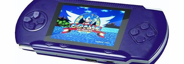PVP Station Handheld Retro Computer Games Console with 65   Games. Blue.