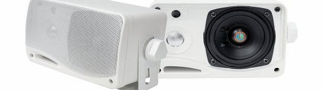 Pyle PLMR24 Pair of Speakers Waterproof 200 Watts White