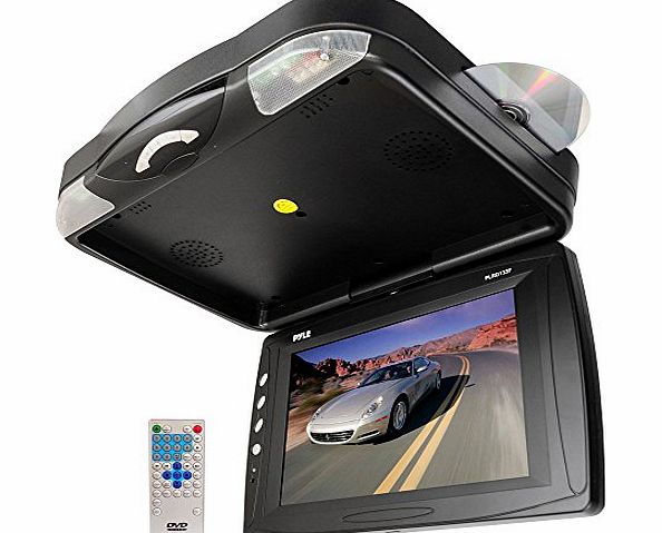 Pyle  PLRD133F 12.1-Inch Roof Mount TFT LCD Monitor with Built-In DVD Player