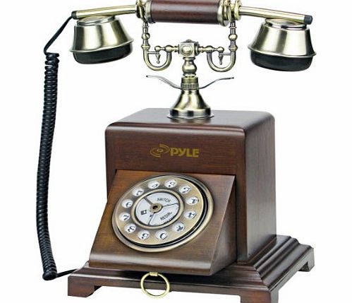 Pyle Retro Telephone System Integrated Speaker for iPhone/Android Smartphone