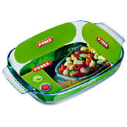 Glass Rectangle Roaster 30X20cm